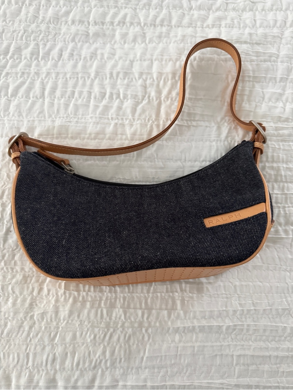 Ralph Lauren Denim and Leather Purse